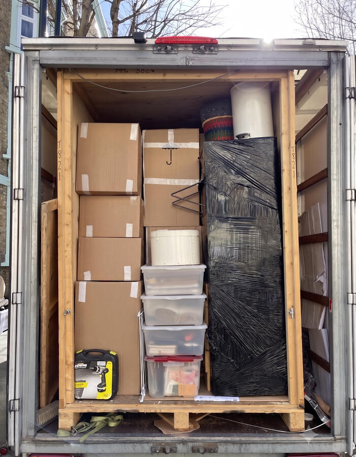 Storage pod loaded in Ilford